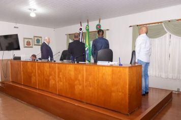 Foto - Sessão Solene - Entrega de Titulo de Cidadão Pedra-belense ao Exmo Dep. Estadual Barros Munhoz