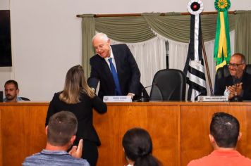 Foto - Sessão Solene - Entrega de Titulo de Cidadão Pedra-belense ao Exmo Dep. Estadual Barros Munhoz