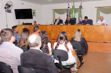 Foto - Sessão Solene - Entrega de Titulo de Cidadão Pedra-belense ao Exmo Dep. Estadual Barros Munhoz