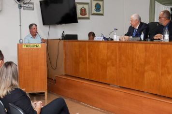 Foto - Sessão Solene - Entrega de Titulo de Cidadão Pedra-belense ao Exmo Dep. Estadual Barros Munhoz