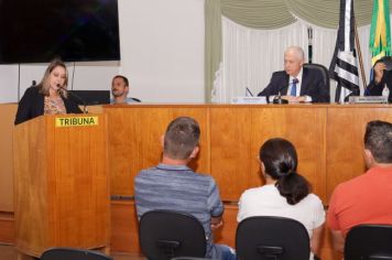 Foto - Sessão Solene - Entrega de Titulo de Cidadão Pedra-belense ao Exmo Dep. Estadual Barros Munhoz