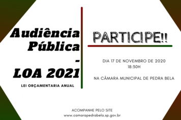 AUDIÊNCIA PÚBLICA - LOA 2021