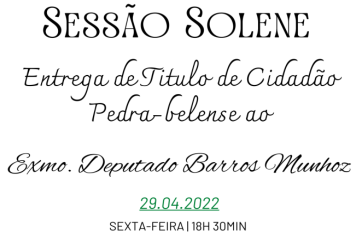 Convite | Sessão Solene 