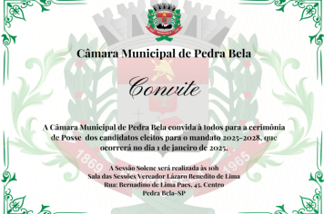 Convite Cerimônia de Posse 