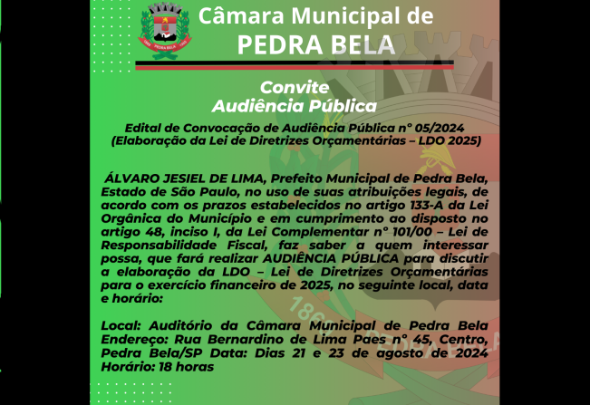 AUDIÊNCIA PÚBLICA LDO