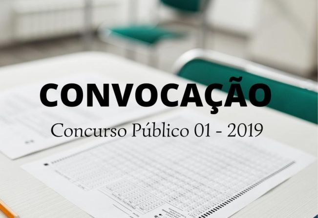 Convocação - Concurso Público 01/2019