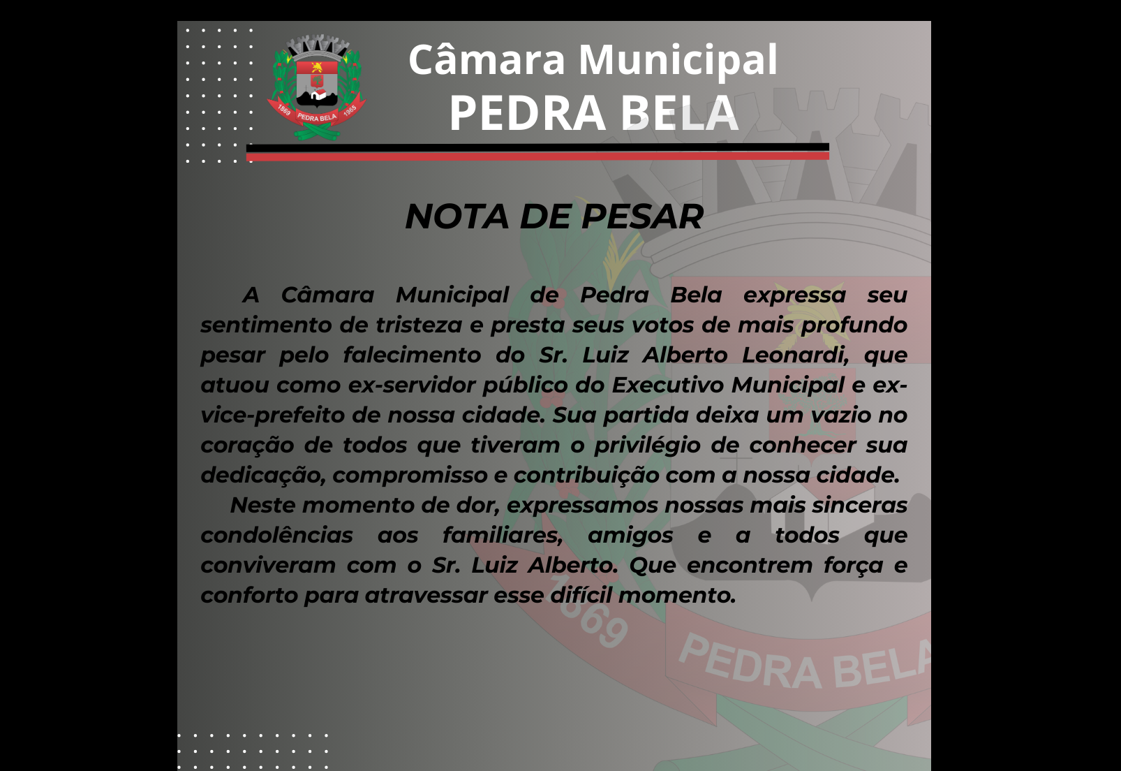 Nota de Pesar