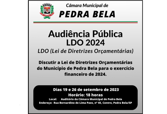 Audiência Pública LDO 2024