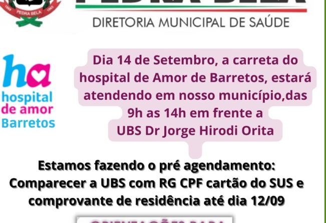 Carreta - Mutirão de exames Hospital do Amor